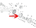 Brake shoe rear front left / right